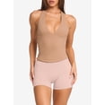 thumbnail image 4 of Pantalones Cortos Deportivos de Yoga de Alta Elasticidad para Mujer - Cintura Alta, Informales, Cómodos y Cómodos Rosa S, 4 of 6