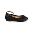thumbnail image 2 of New Girl Link Talia-36K Hearts Mix Media Cap Toe Ankle Strap Ballet Flat Size, 2 of 5