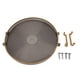 thumbnail image 4 of Fuente Redonda Para Servir Con Asas Doradas Y Decoración De Borde Dorado, Fuente Decorativa De Plástico Para Sala De Estar, , Cocina, Decoración De Bandejas, 4 of 7