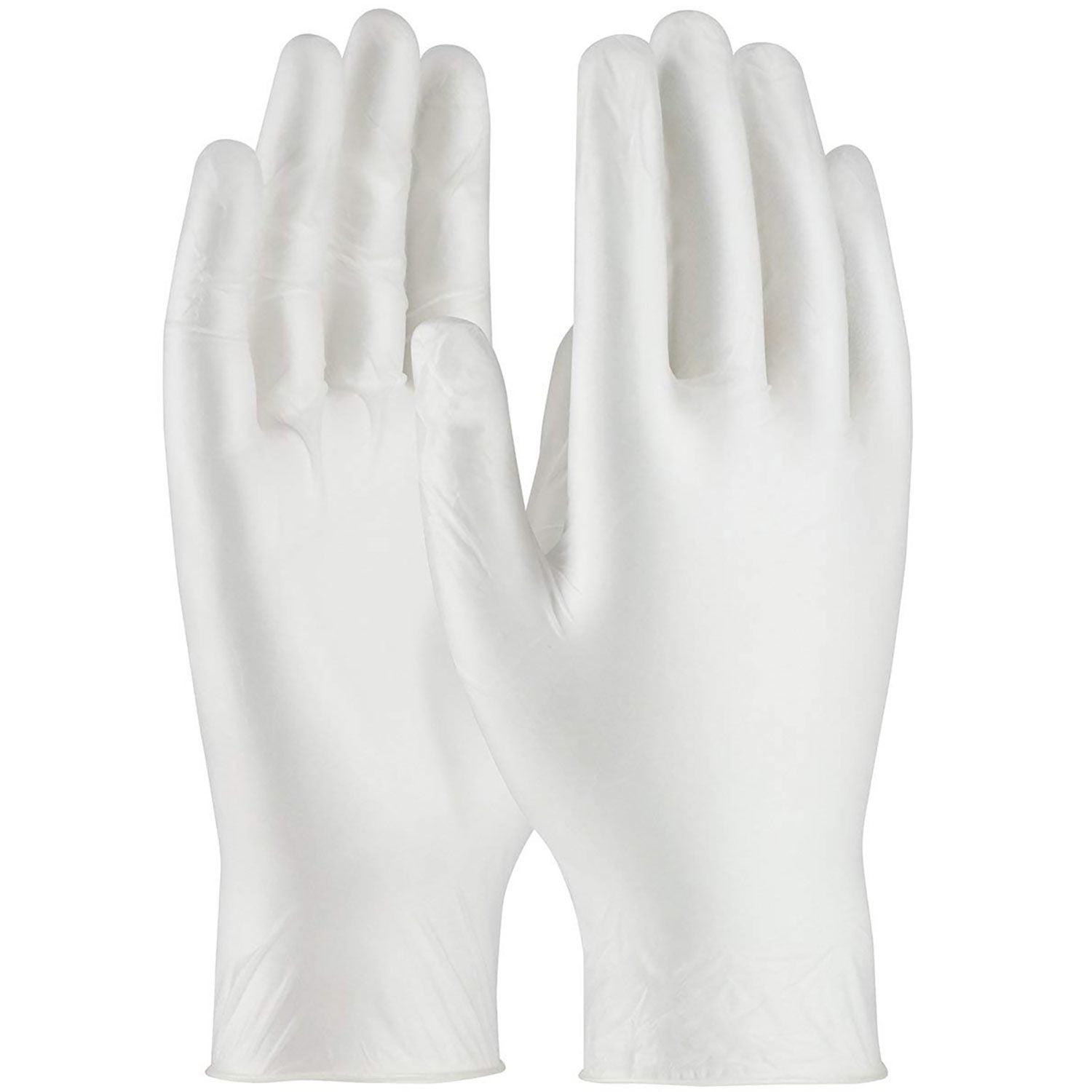 Industrial Grade Vinyl Gloves, 5 Mil, PowderFree, M, White, 100/Box