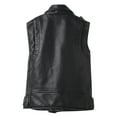 thumbnail image 6 of SUXIAN Boys Jacket Vest Leather Imitation Motorcycle All- for Children Leisure Casual Black 7-8 Years, 6 of 6