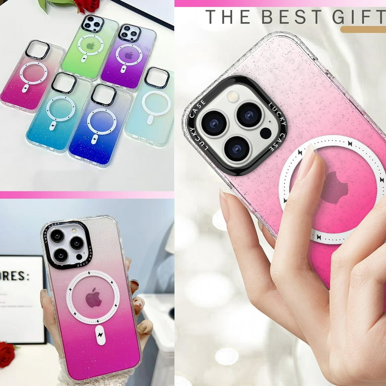 Magnetic Bling Case for iPhone 15 Plus [Compatible with MagSafe