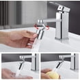 thumbnail image 2 of Aireador para grifo Huazhi giratorio 720° de doble flujo, cromado, 2 of 5