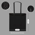 thumbnail image 3 of MyOrganicBag 6-Pack 16"x15" Black Cotton Tote Bags-Organic & ISO Certified, Reusable Shopping Bag, 3 of 11