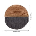 thumbnail image 3 of Vjnyvs Macrame Wall Hanging Boho Semi-circular Wooden Tapestry, Bohemian Chic Home Bedroom Living Room Decor Modern Wall Art Decorations, 3 of 7