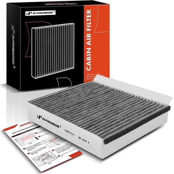 A-Premium Cabin Air Filter with Activated Carbon Compatible with Mercedes-Benz W163 Series ML320 1998-2003, ML350 2003-2005, ML430 1999-2001, ML500 2002-2005, ML55 AMG 2000-2003, Replace# 1638350047