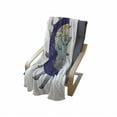 thumbnail image 3 of Magic Moon Soft Flannel Fleece Throw Blanket, Modern Sun and Crescent Design with Oriental Details, Cozy Plush for Indoor and Outdoor Use, 50" x 60", Indigo Pale Teal, by Ambesonne, 3 of 5