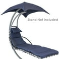 thumbnail image 5 of Sunnydaze 27" x 88.5" Navy Blue Outdoor Hanging Lounge Chair Replacement Cushion, 5 of 7