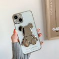 thumbnail image 1 of Funda de teléfono con oso para Apple, carcasa transparente a prueba de golpes para iphone 13 Pro Max, 12, 14 Pro Max, 11 Pro, XS, Max, XR, X, 7, 8 Plus, SE, 1 of 4