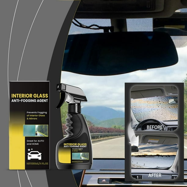 Agente antiempañador de 120 ml para cristales de coche - Spray antiempañador para parabrisas, prevención de niebla duradera para visibilidad clara en cualquier condición meteorológica
