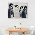 thumbnail image 2 of Orinice Penguins Snow Sky Fine Art Aesthetic Poster & Print Wall Painting for Classroom Kitchen Office Farmhouse Bathroom Room Decor Pictures Wall Art Painting Wall Decor for Bathroom Canvas Living, 2 of 6
