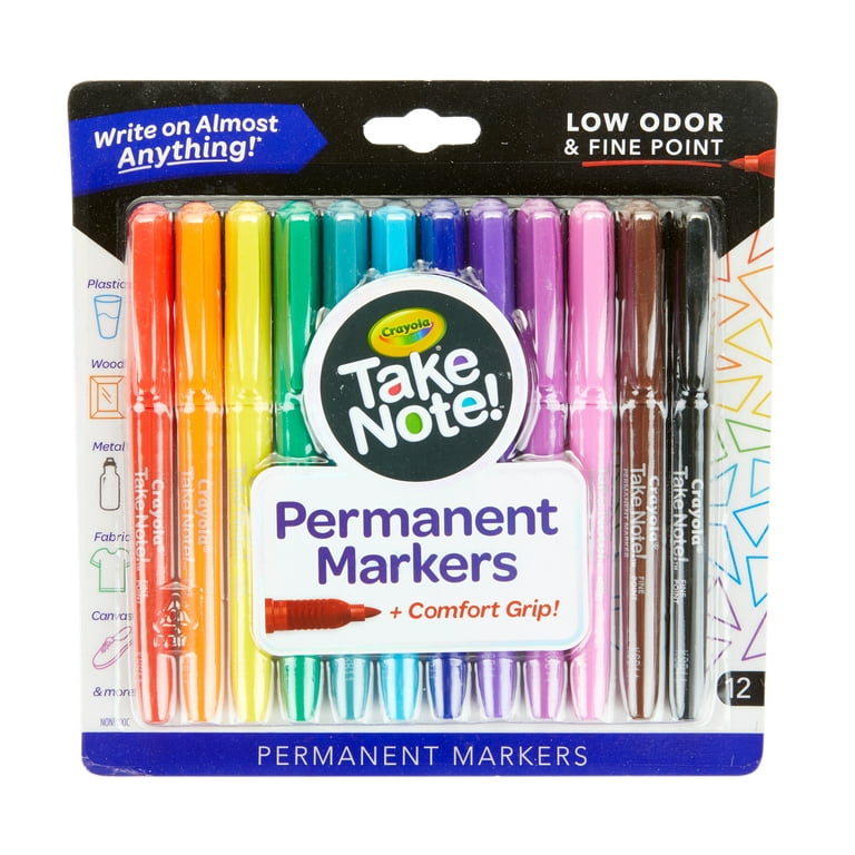 Crayola Metallic Permanent Markers, Fine Point, Assorted Colors, Mothers  Day Decorations, 6 Count