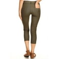 thumbnail image 3 of Women's Cotton Blend Capri Jeggings Stretchy Skinny Pants Jeans Leggings, 3 of 3