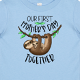 thumbnail image 4 of Inktastic Our 1st Mother's Day Together Cute Mom and Baby Sloth Boys or Girls Baby T-Shirt, 4 of 5