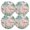 Pink, variant on Ryvnso Tropical Flamingo Butterfly Round Plate Mats Dining Table Placemat Set of 4 for Holiday Decoration