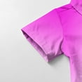 thumbnail image 6 of AUNVITO Boys & Girls Ombre Short Sleeve Shirt Casual Stylish Pocket Design School Uniform Top Trendy Gradient, 6 of 7