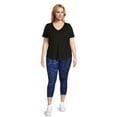 thumbnail image 3 of Terra & Sky Womens Plus Size Leggings, 2-Pack, 3 of 5