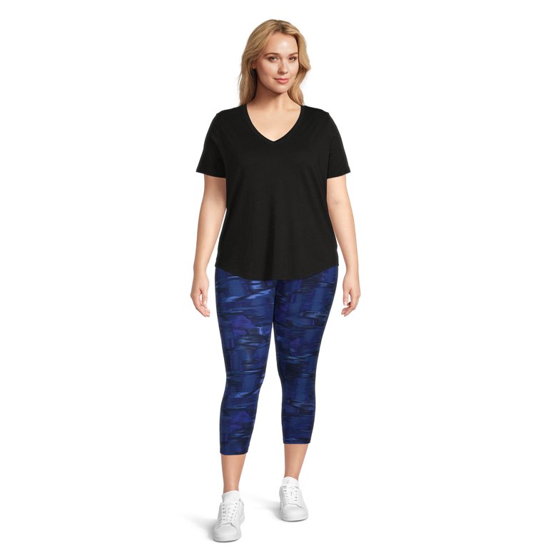 Terra & Sky Womens Plus Size Leggings, 2-Pack 