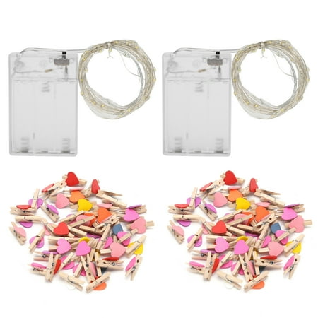 

Hanging String Light Beautiful Warm White Light Romantic Decorative Lamp 2Pcs Gallery Dormitory For Living Room Study Room