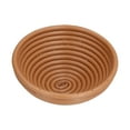 thumbnail image 3 of Baking , Innovative Shape Bread Proofing Basket Durable Practical Safe  For Home For Bakery Yellow Brown Round 16x6cm, 3 of 8