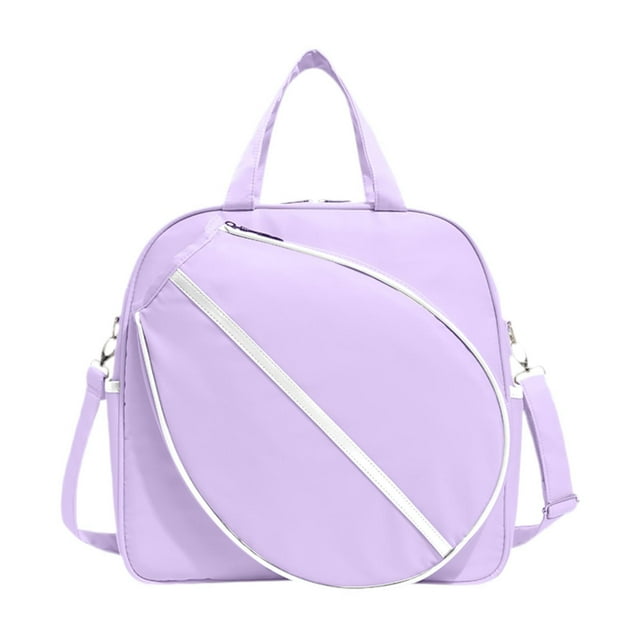 Bolsa de tenis, bolsa deportiva, deporte de Fitness con correa de hombro extraíble, bolsa de transporte, bolsa de hombro grande para raqueta de tenis, Púrpura