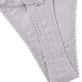 thumbnail image 7 of Arnsht Women Cotton T-Back Thong Panties Ultra-thin Breathable Lace Underwear Briefs Low Waist Lingerie Gray S, 7 of 7