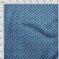 thumbnail image 4 of oneOone Viscose Chiffon Medium Blue Fabric Asian Floral Block Craft Projects Decor Fabric Printed By The Yard 42 Inch Wide, 4 of 5