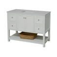 thumbnail image 4 of Lakeshore 48" Bathroom Vanity with White Cabinet and Engineered White Top, 4 of 6