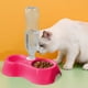 thumbnail image 3 of Comedero doble antideslizante ovalado pequeño para perros y gatos pequeños, con diseño elevado. Platos elevados fáciles de limpiar para una alimentación sin complicaciones. Aestivo | Morado, 3 of 7