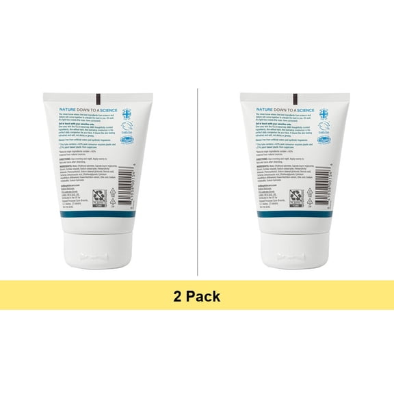 Bulldog Skincare for Men Sensitive Skin Moisturizer, 3.3oz, Fragrance Free - 2 Pack
