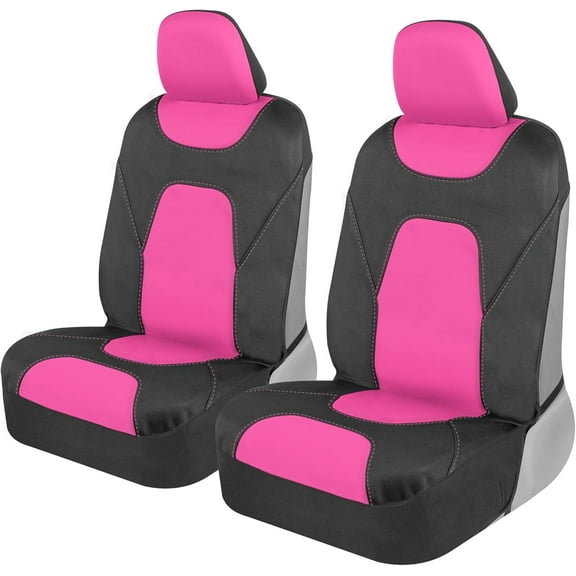 AquaShield Waterproof Front Seat Covers, Pink Seat Covers for Cars – Neoprene Front Car Seats Cover, SUV Seat Covers Protector - Car Interior Cover for Auto, Trucks, & Dog Owners
