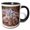 Black/White, variant on 3drose, Baby Swans., 11oz Mug