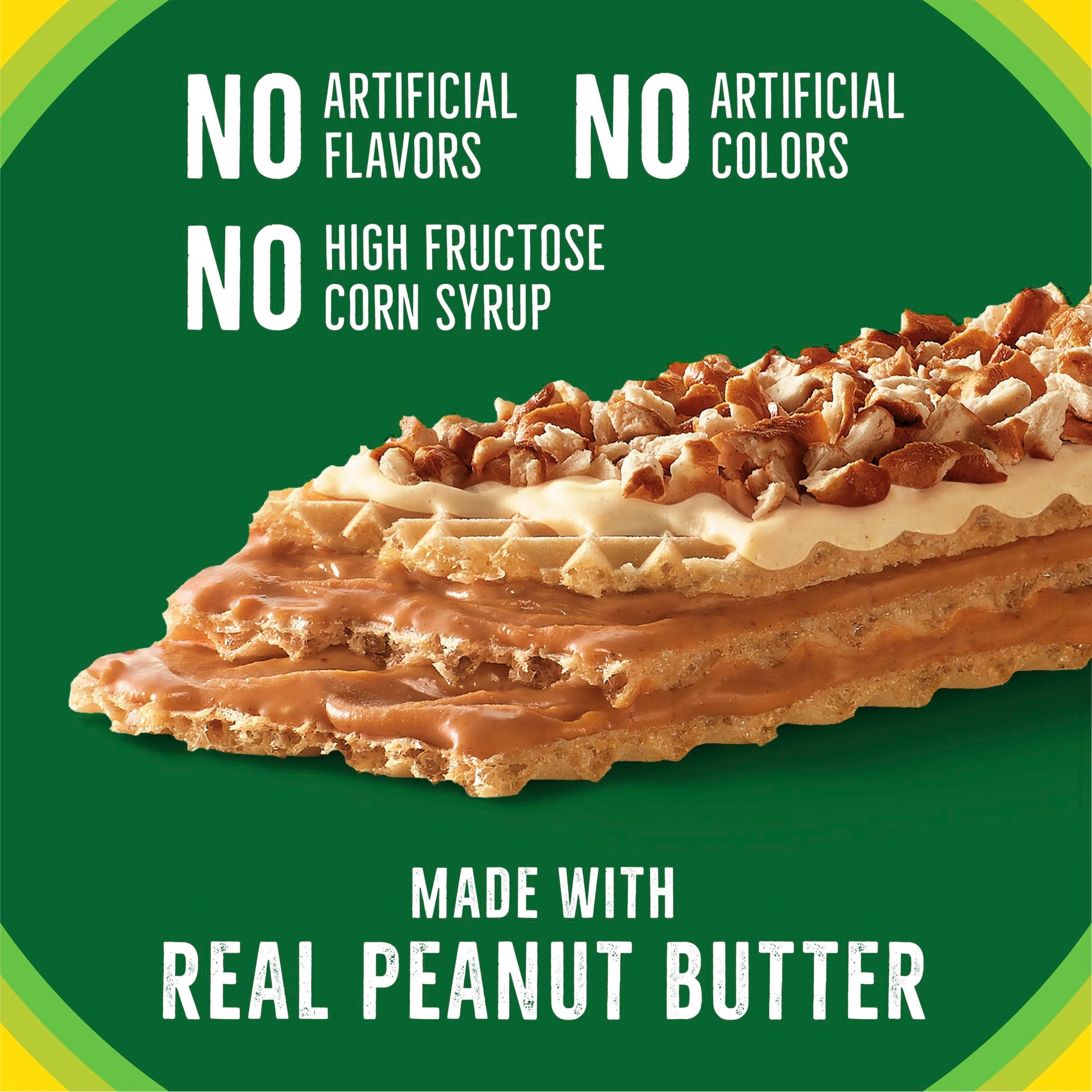 (2 pack) Nature Valley Crispy Creamy Wafer Bars, Pretzel Peanut Butter, 5 Bars, 6.5 oz