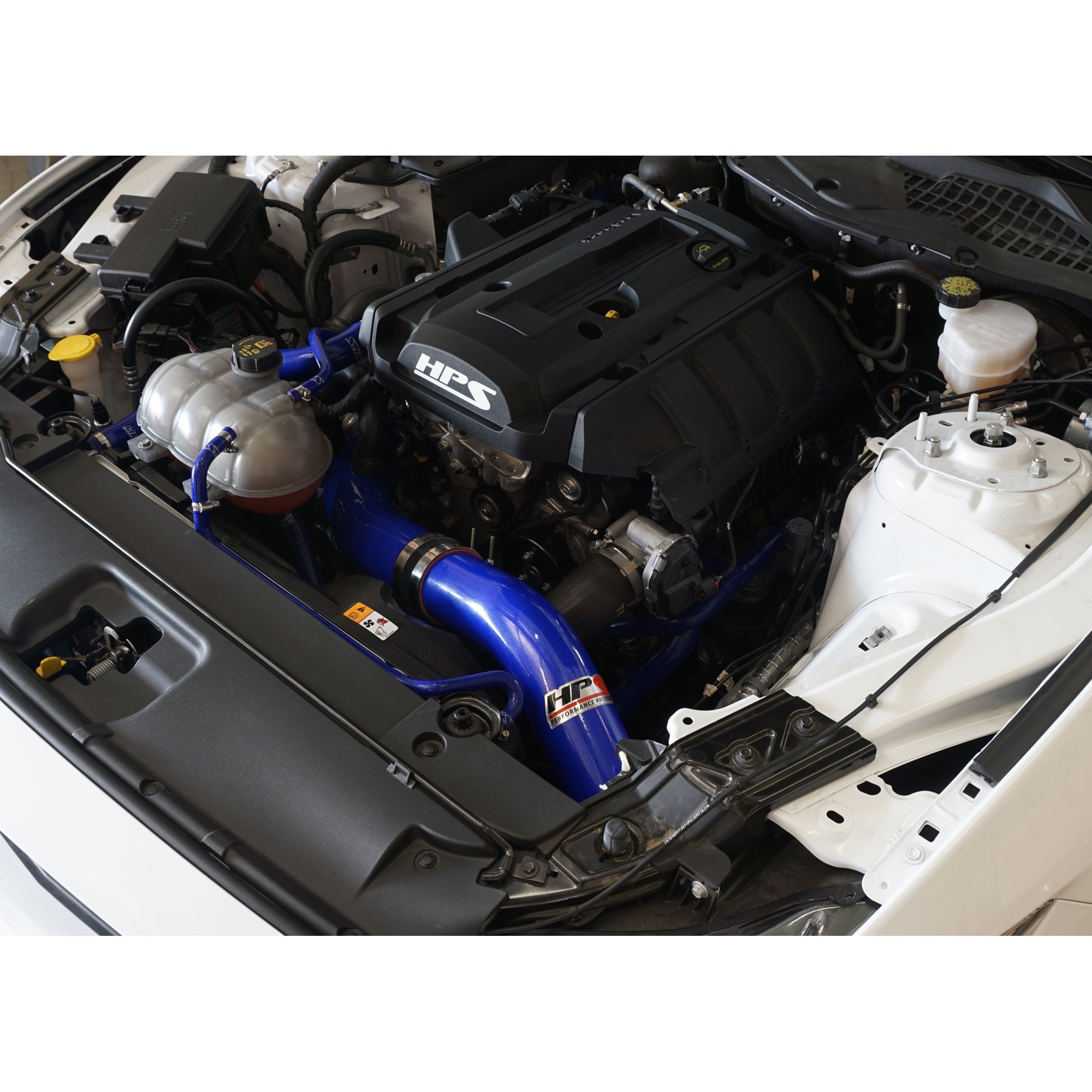 HPS Performance Blue Cold Air Intake Compatible for 2015-2017 Ford Mustang Ecoboost 2.3L Turbo, 837-575BL