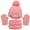 Hot Pink, variant on Herrnalise Kids Winter Beanie Hat Scarf Gloves Set Pompom Toddler Warm Knit Cap Mittens Fleece Lined Neck Warmer for Boys Girls