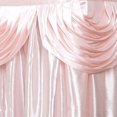 thumbnail image 4 of BalsaCircle 14 feet x 29" Blush Satin Drape Banquet Table Skirt Wedding Party Trade Show Booth Linens, 4 of 5