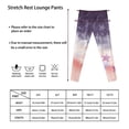 thumbnail image 6 of COEQINE Tie-dye Star Orange Violet Girls's Sport Legging Casual Buttery Soft Athletic Pants Stretchy High Waist Pants, for 12-13 Years Kids Girls, 6 of 7