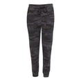 thumbnail image 1 of Independent Trading Co. Mens Midweight Fleece Pants, L, Black Camo, 1 of 2
