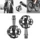 thumbnail image 5 of Pedales autoblocantes para bicicleta de montaña , pedales automáticos para ciclismo, aleación de aluminio SPD Negro Cola Pedales automáticos para bicicletas, 5 of 8