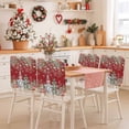 thumbnail image 2 of Winter Gnome Chair Covers Set of 8 Christmas Tree Leaves Flower Snowflake Ball Red Chair Back Covers Stretch Removable Washable Slipcovers Protector for Dining Room Kitchen Party Decor, 2 of 5