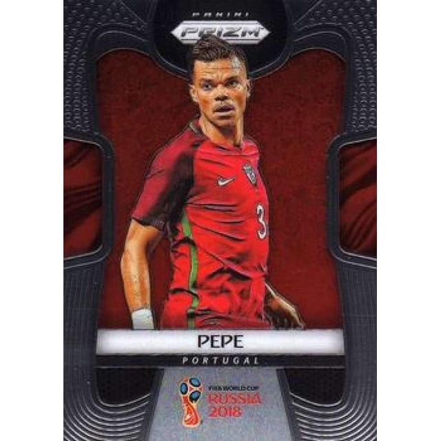 Tarjeta de fútbol Panini Prizm 2018 Pepe Portugal sin graduar NM