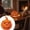 C, variant on Halloween Pumpkin Decor, Rattan Jack O Lantern Basket & Candle Holder | Handcrafted Natural Fiber, Removable Lid Design, Multi-Functional Halloween Pumpkin Basket Design