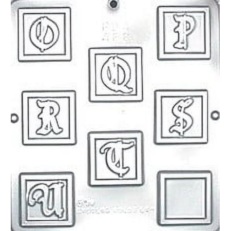 

695 O to U Letters Chocolate Candy Mold