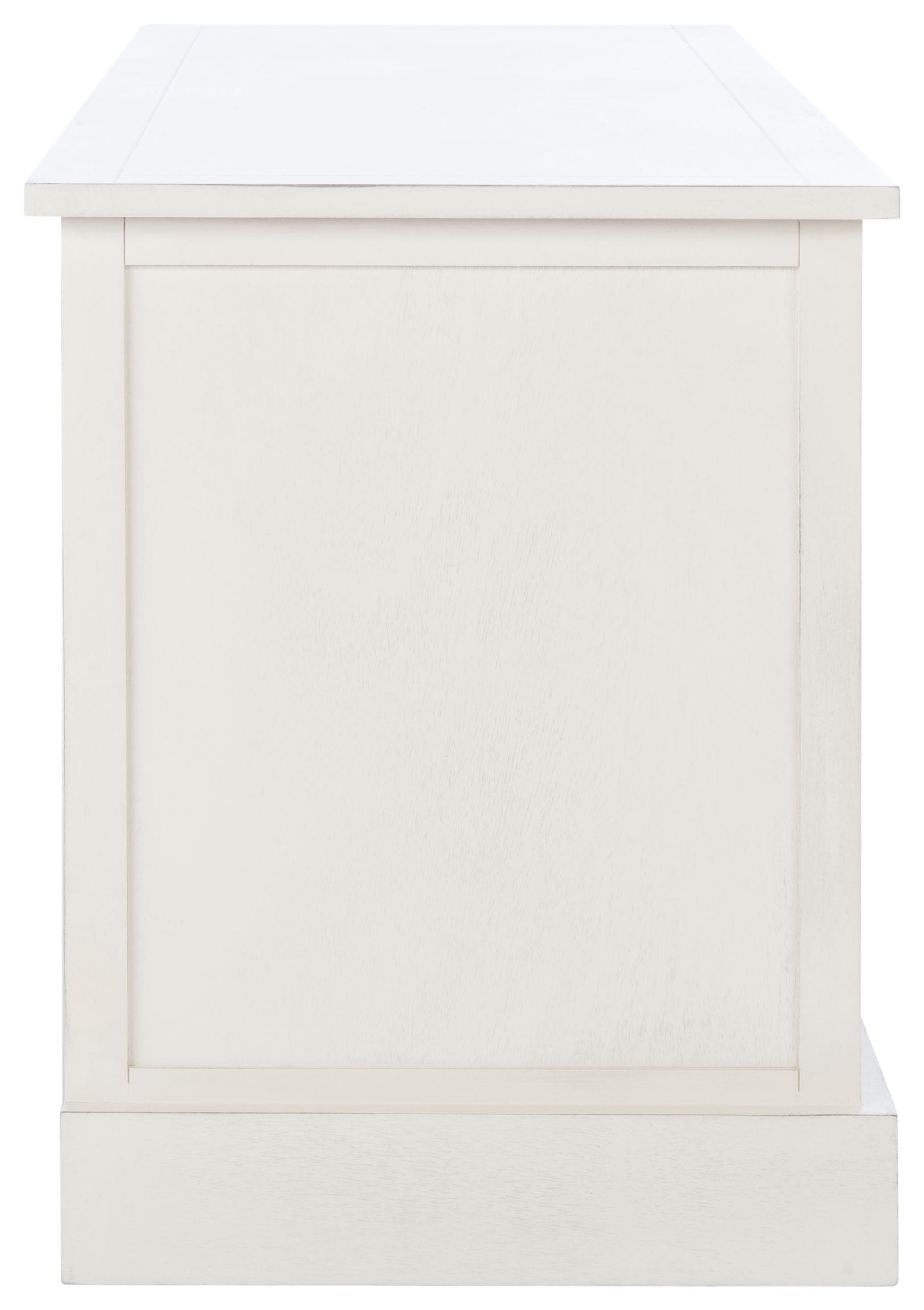 SAFAVIEH Landers Solid Classic 3 Drawer Storage Bench, Distressed White