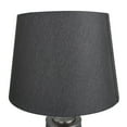 thumbnail image 4 of DecMode 14"W, 24"H Cement Modern Table Lamp, Black, 1-Piece, 4 of 9