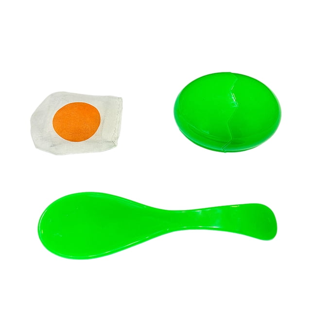 Educational Outdoor Spoon Egg Game for Competitive Play and Family Bonding