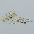 thumbnail image 2 of Pendientes de plata de ley S925 ENTASSER gota de agua diamantes lujo, 2 of 6