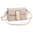 thumbnail image 1 of Bolsos bandolera para mujer Bolso de hombro de diseñador de moda Bolso clásico con correa ajustable Caqui, 1 of 5