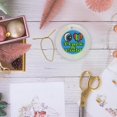 thumbnail image 6 of 3drose, Bright Eye Heart I Love Track and Field, Circle Porcelain Ornament, 6 of 7