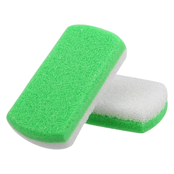 Unique Bargains 2 Pcs Foot Care Exfoliating Scrub Stone Foot File Grey Green